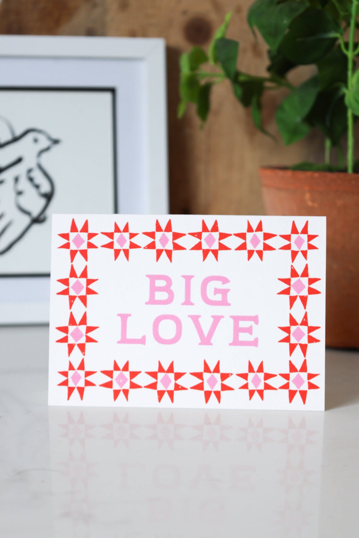 Bordered Big Love Card