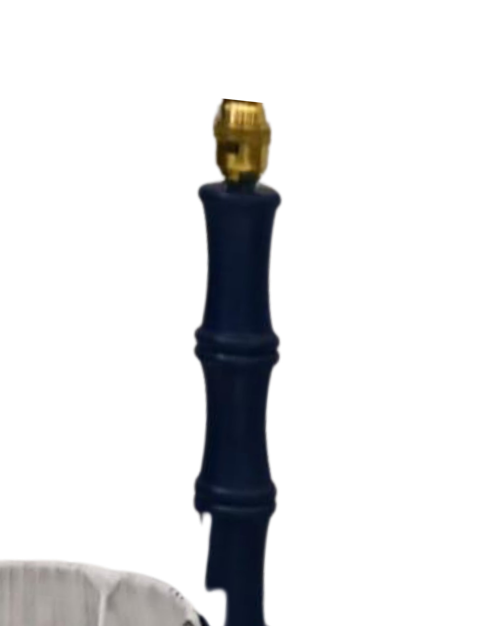 Bamboo Lamp Base / Navy Blue