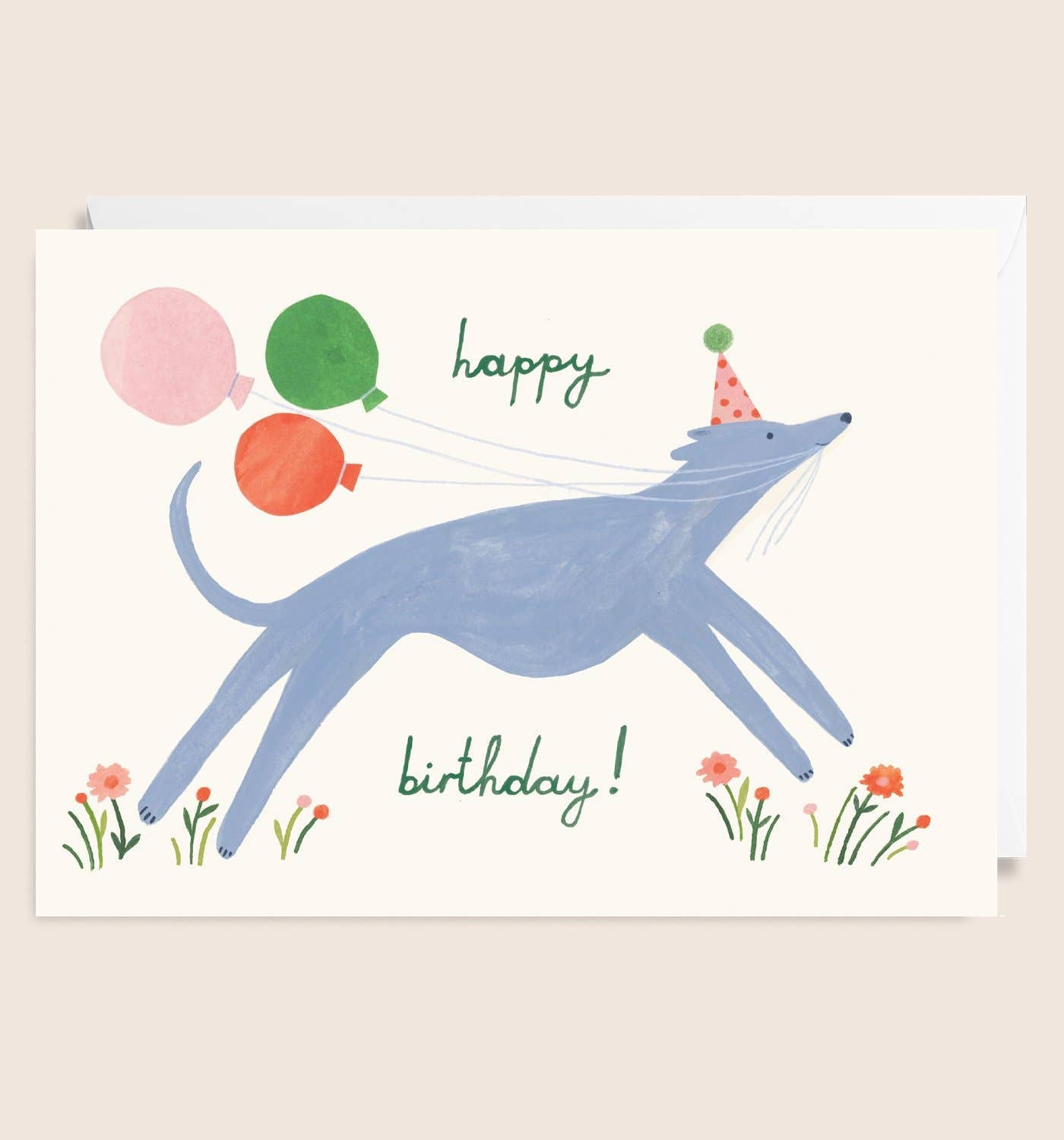 Long Dog Happy Birthday Card