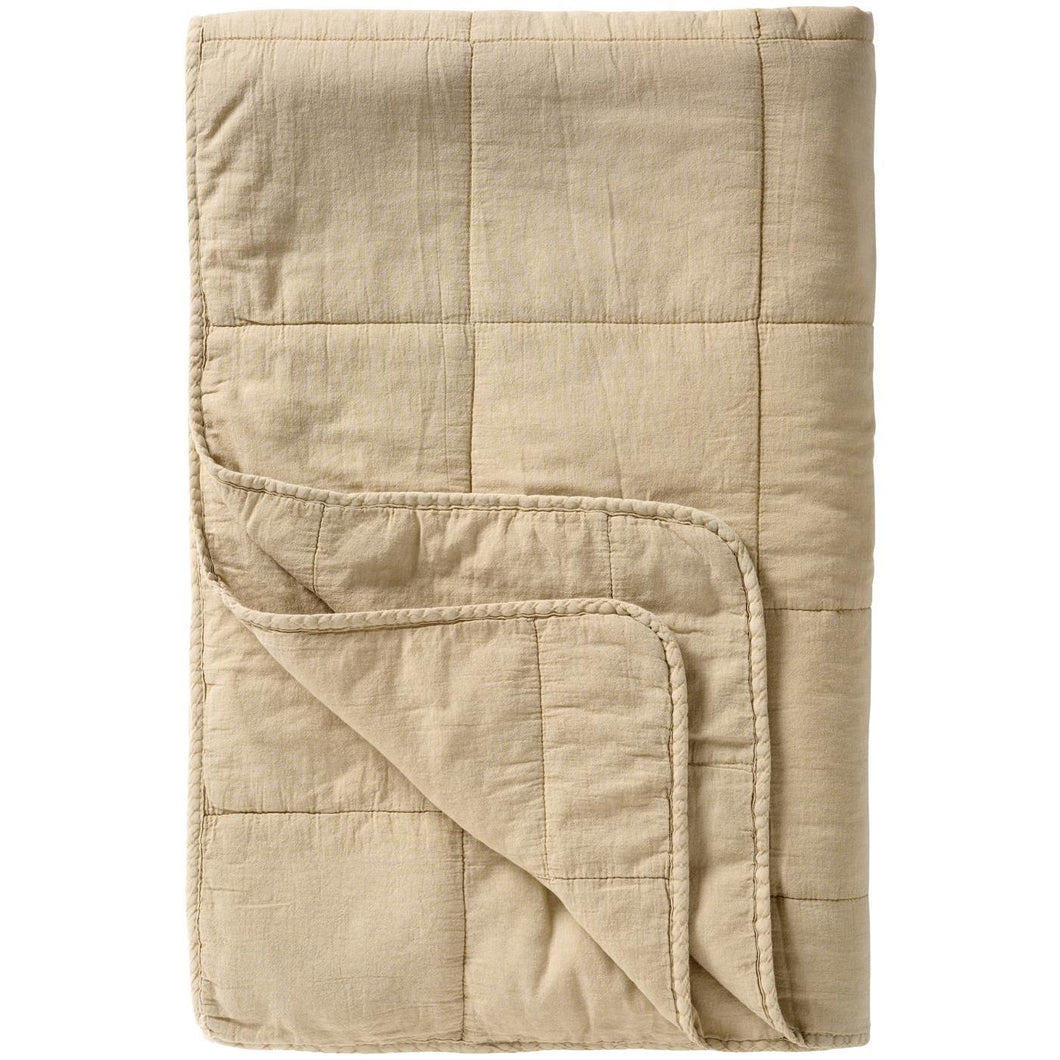 Vintage Quilt in Beige Fog / 130 x 180