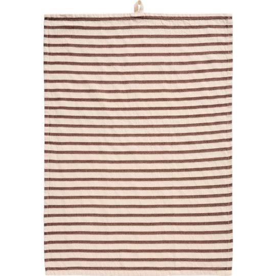 Stripe Tea Towel / Brown