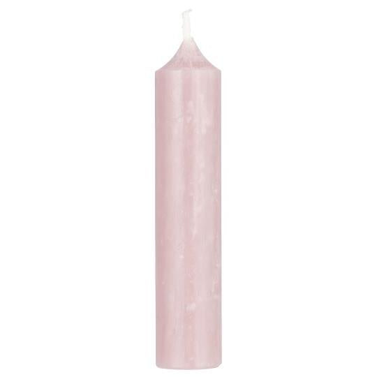 Set of Five Dinner Candles / Light Pink