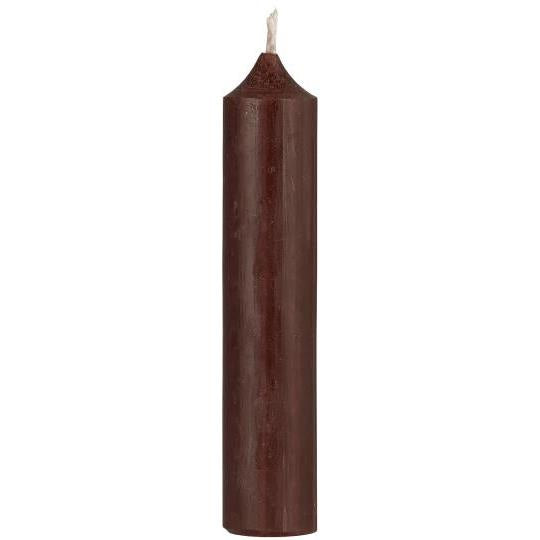 Set of Five Dinner Candles / Chocolate