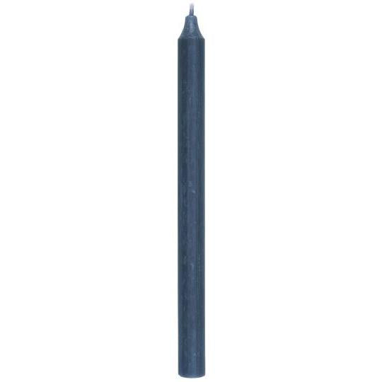 Single Tall Rustic Dinner Candle / Dusty Blue – Mon Pote