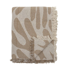 Load image into Gallery viewer, Alk Abstract Recycled Cotton Throw / Brown