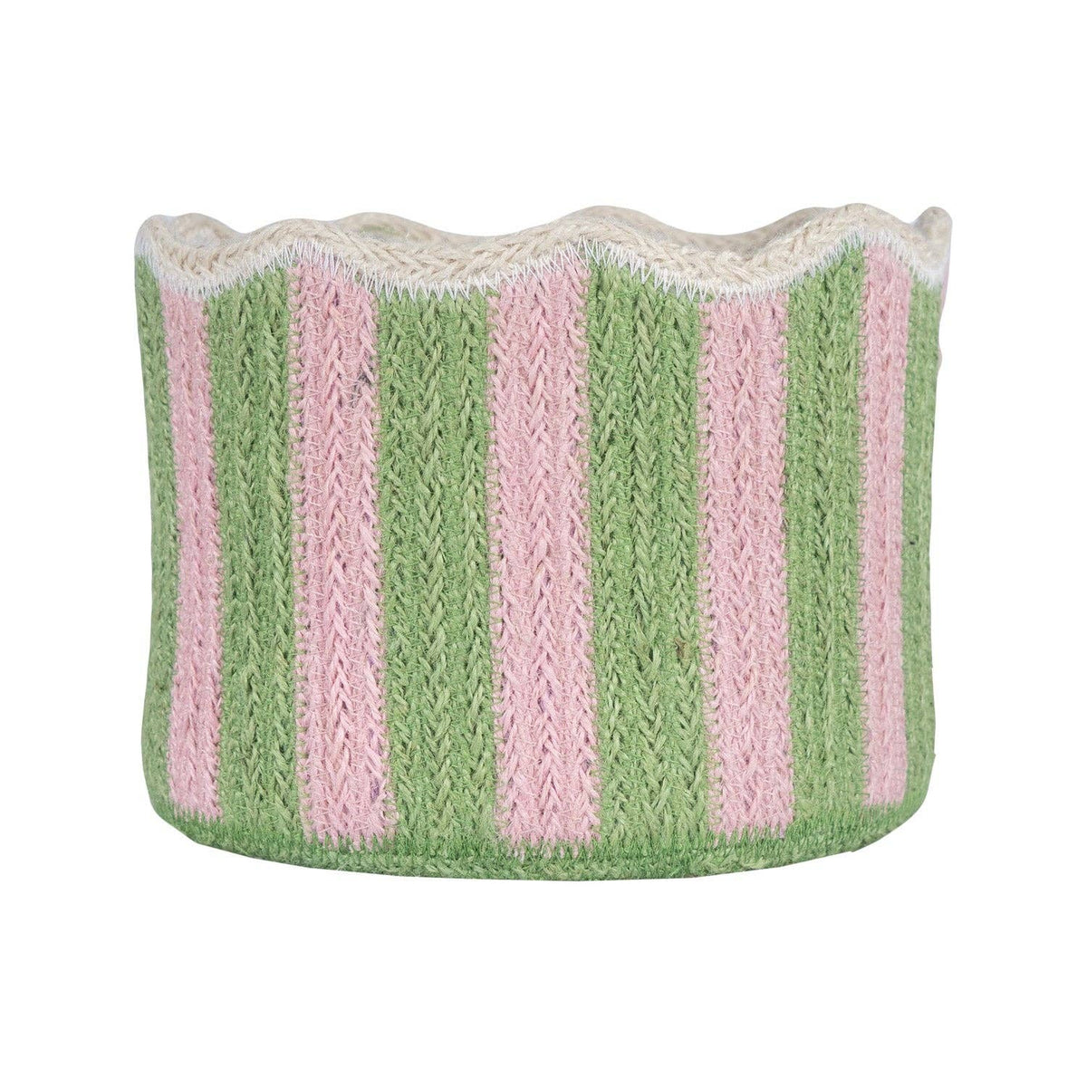 Braided Tulip Basket / Kiwi