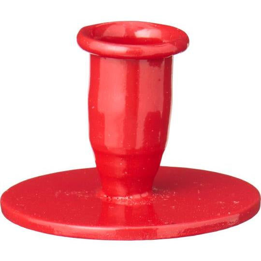 Hygge Taper Candle Holder / Red