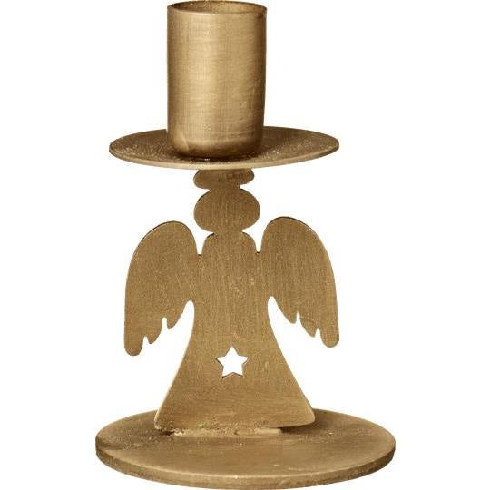 Brass Angel Taper Candle Holder