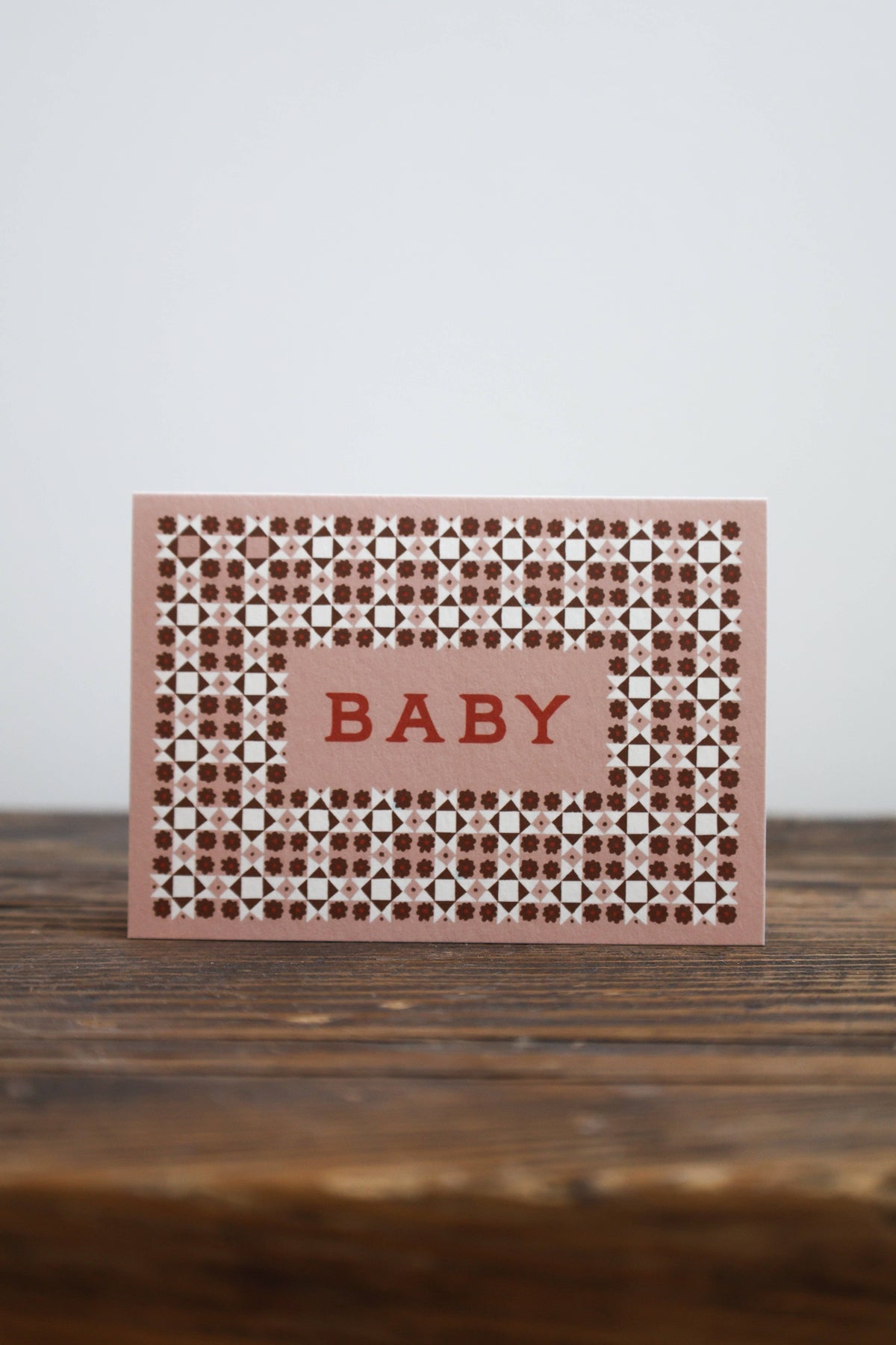 Pink 'Baby' Card