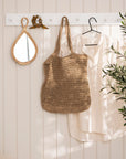 White Hook Rack / 9 Hooks