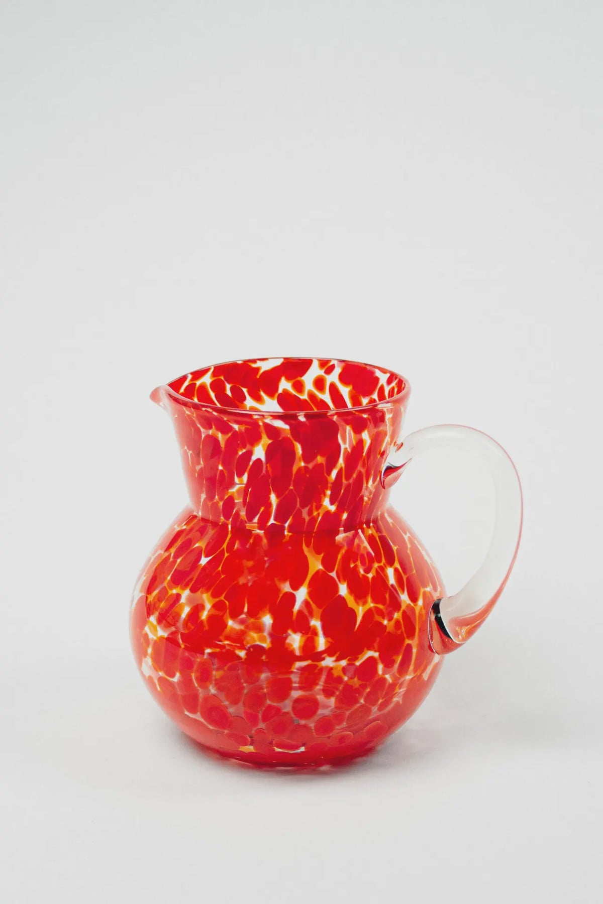 Speckled Glass Milano Jug / Red