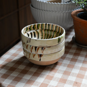 Marble Glaze Terracotta Bowl / Colours