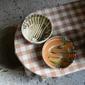Marble Glaze Terracotta Bowl / Colours