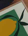 Green Lemon Print By Anna Mörner / Two Sizes
