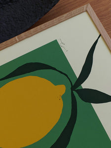 Green Lemon Print By Anna Mörner / Two Sizes