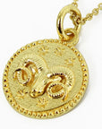 Zodiac Gold Coin Necklaces