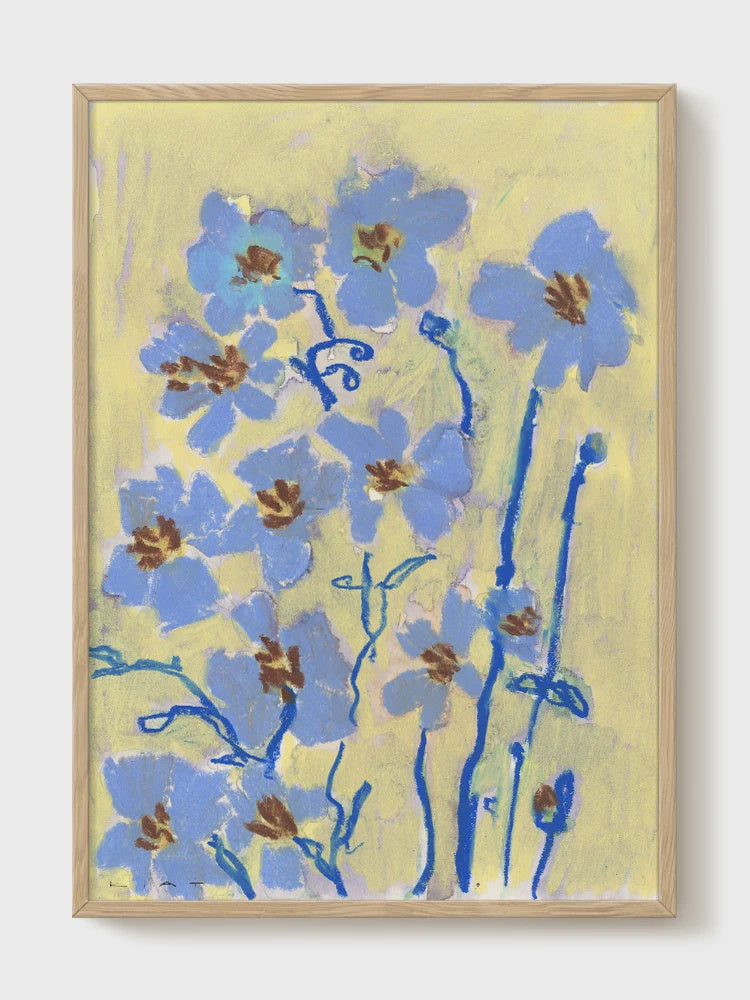 Blooming In Blue / 50 x 70 cm