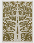 Paper Cut Tree Poster Sage