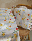 Daffodil Linen Ruffle Cushion