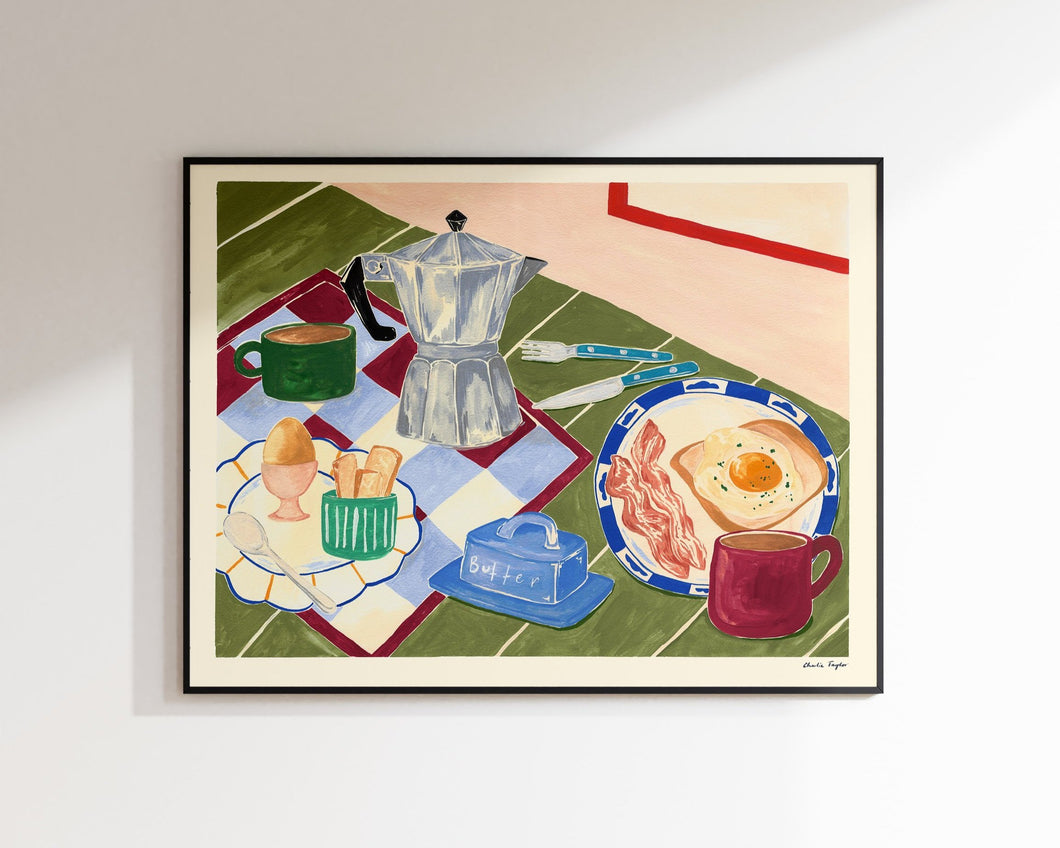 Charlie Taylor 'Coffee and Eggs' A3