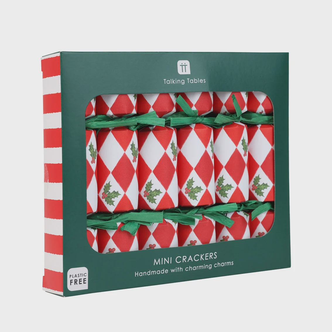 Box of 6 Holly Mini Christmas Crackers