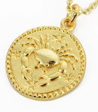Load image into Gallery viewer, Zodiac Gold Coin Necklaces