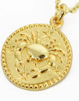 Zodiac Gold Coin Necklaces