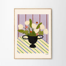 Load image into Gallery viewer, Carla Llanos: Flowers on Striped Cloth