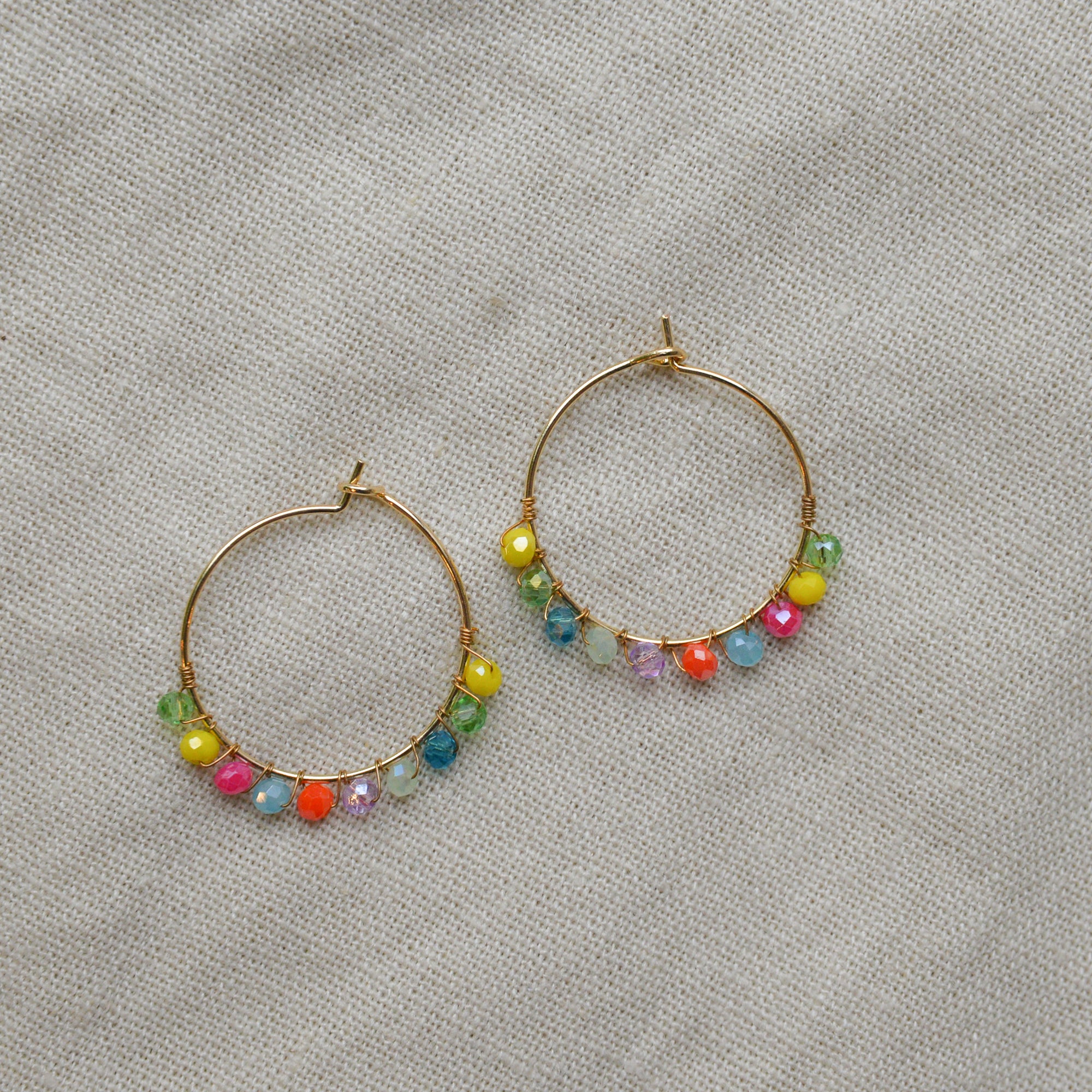 Cressida Beaded Hoops