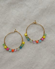 Cressida Beaded Hoops