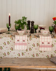 Patterned Rectangular Tablecloth / Cherry Print