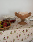 Patterned Rectangular Tablecloth / Cherry Print