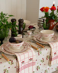 Faustine Patterned Floral Bowl / Burgundy