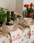 Patterned Rectangular Tablecloth / Cherry Print