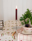 Tall Rustic Dinner Candle / Bordeaux