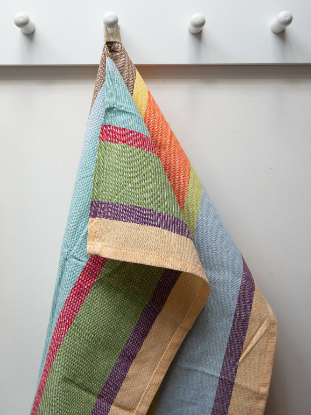 Multicoloured Striped Tea Towel