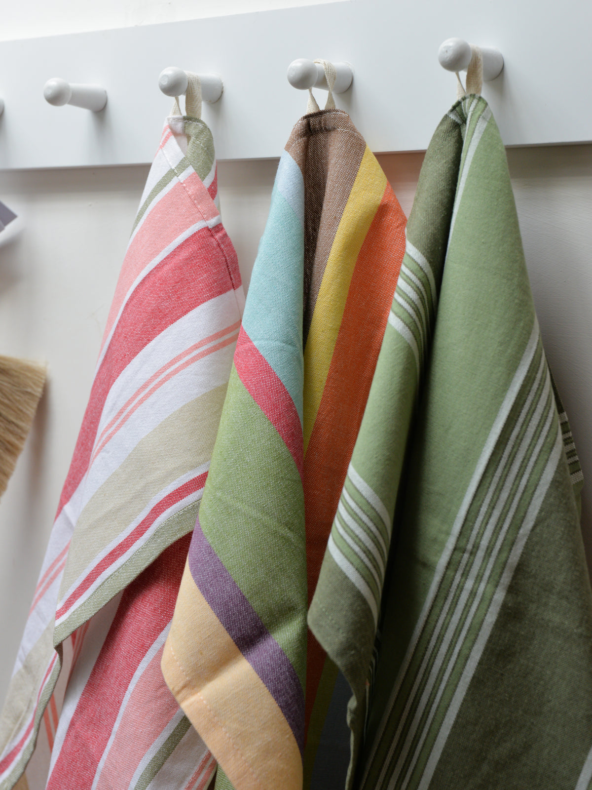 Multicoloured Striped Tea Towel