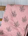 Pink Block Print Quilt