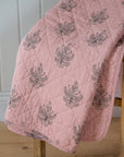 Pink Block Print Quilt