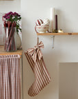 Bow Stocking / Winter Berry Stripe