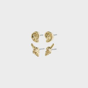 Force 2 in 1 Shell Stud Set in Gold