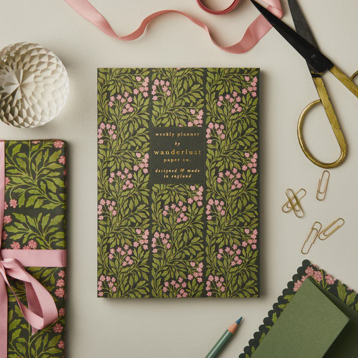 Wanderlust Paper Co. Green Flora Weekly Planner