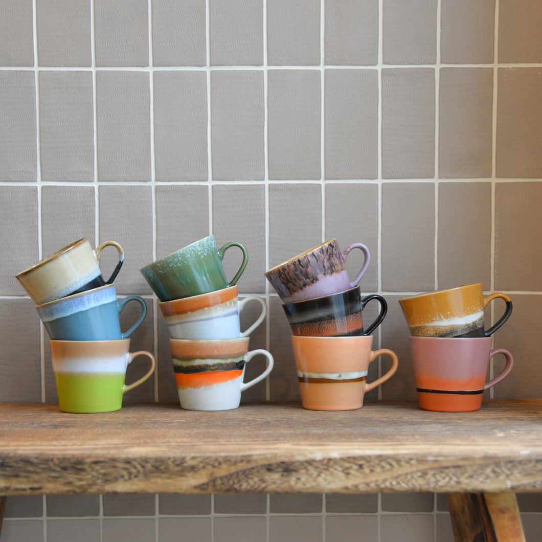 HKliving 70s ceramics: Cappuccino Mug / Various Styles