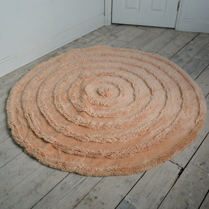 HKliving Round Woolen Rug/Pink