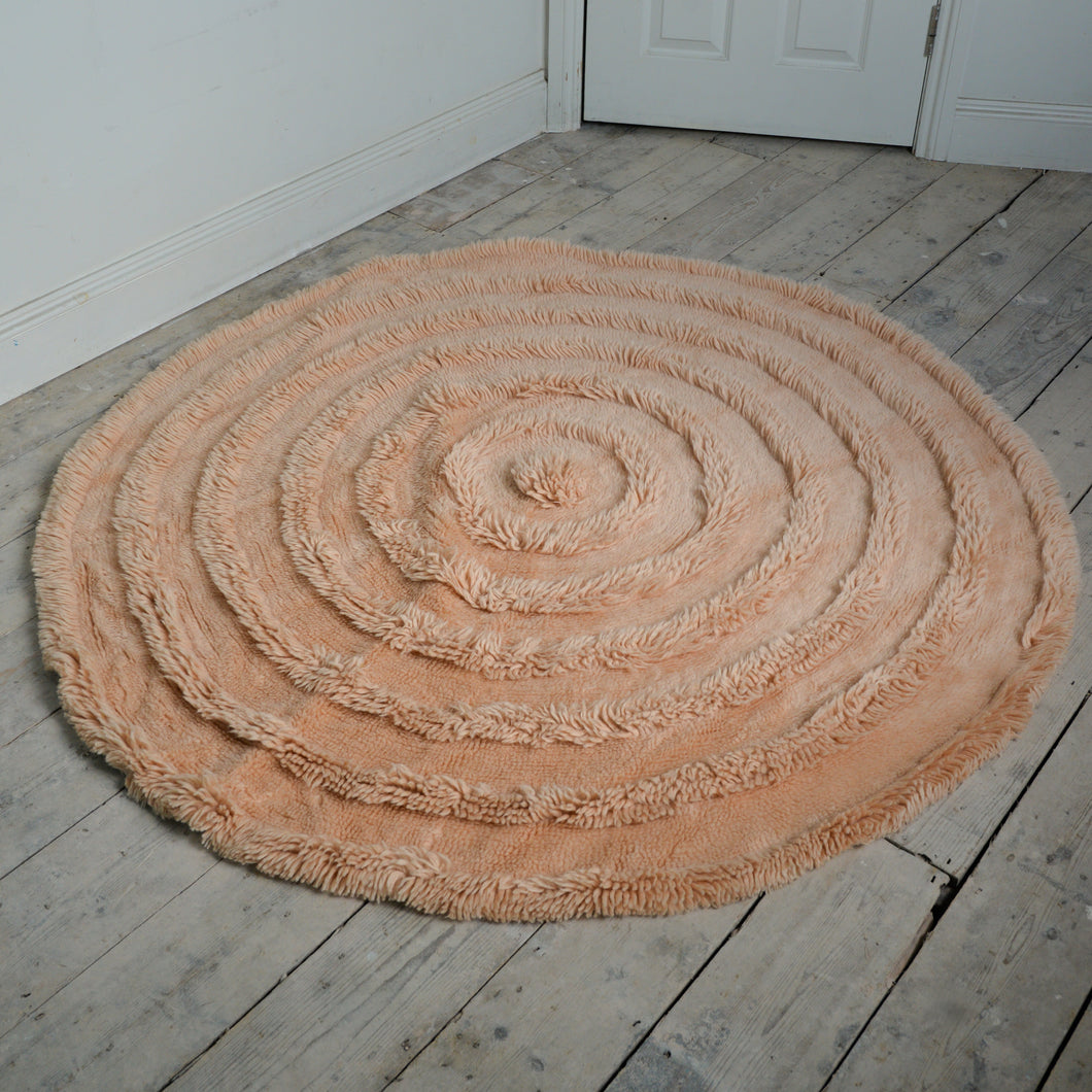 HKliving Round Woolen Rug/Pink