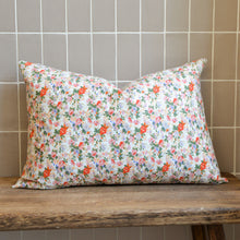 Load image into Gallery viewer, IB Laursen Floral Cushion in Orange, Rose and Cream
