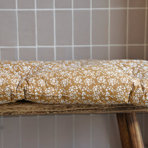 Bench Cushion Brown Floral