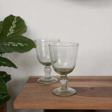 Load image into Gallery viewer, Handblown Short Stem Wine Glass