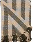 Recycled Cotton Throw / Pine Stripe