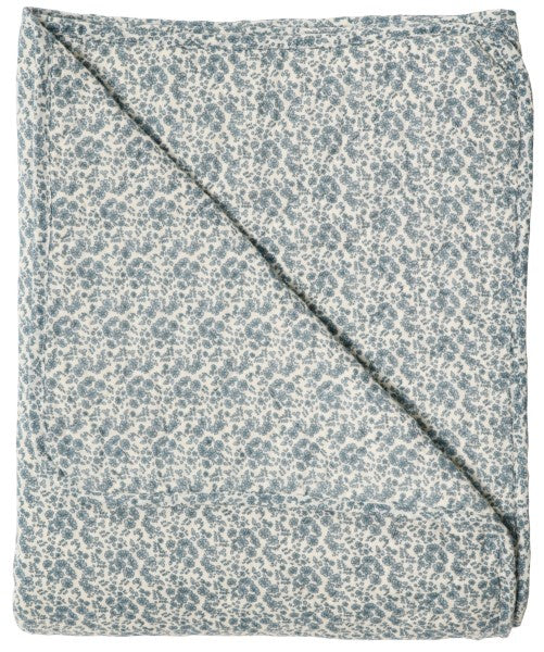 Betty Blue Floral Quilt / Various Sizes
